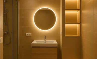 Электрика в ванной: сценарии света, безопасность и продуманная схема