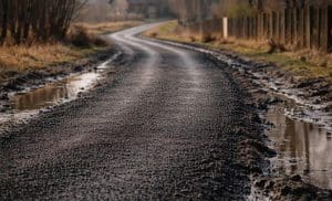 Подъезд к участку весной и осенью: какие покрытия выдерживают межсезонье