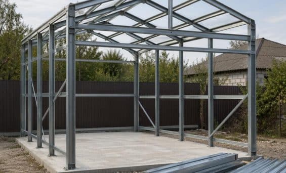 Металлический каркас для гаража: какие материалы выбрать
