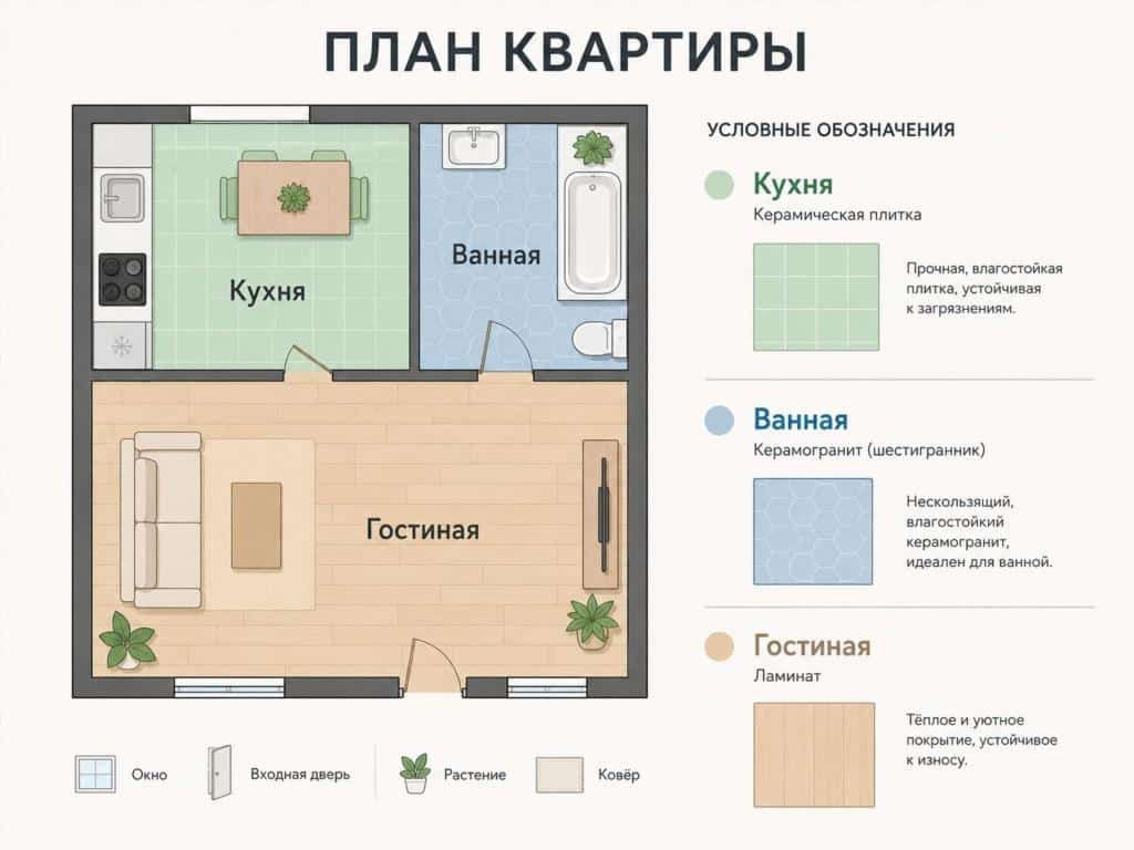 напольные покрытия