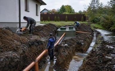 От сантехники в доме до очистной станции: как спланировать канализацию при высокой грунтовой воде