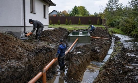 От сантехники в доме до очистной станции: как спланировать канализацию при высокой грунтовой воде