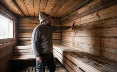 Как отделка бани меняется после первых сезонов эксплуатации: усадка, влажность и подвижность древесины